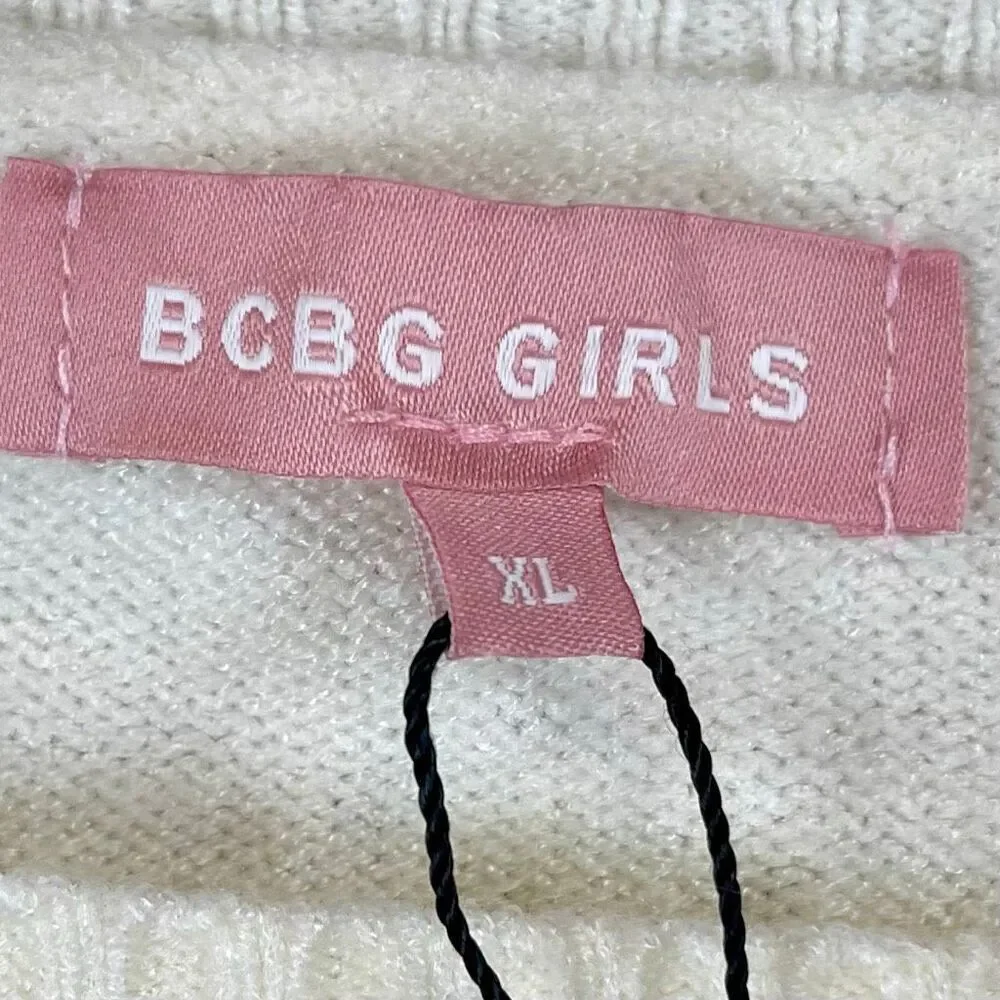 New! NWT BCBG Girls Striped Sweater Skirt Set XL